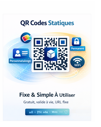 Screenshot of the QR code generator page